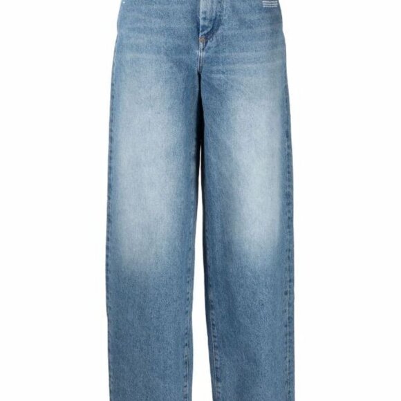 Off-White Wide-Leg Jeans (Style LG-425, "PERMANENT") - Picture 3 of 10